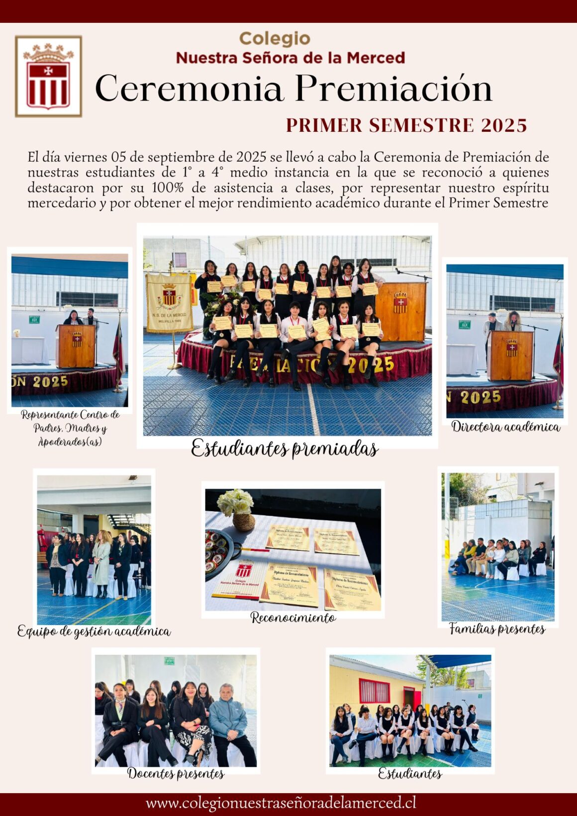 Ceremonia de Premiación 3° Grupo