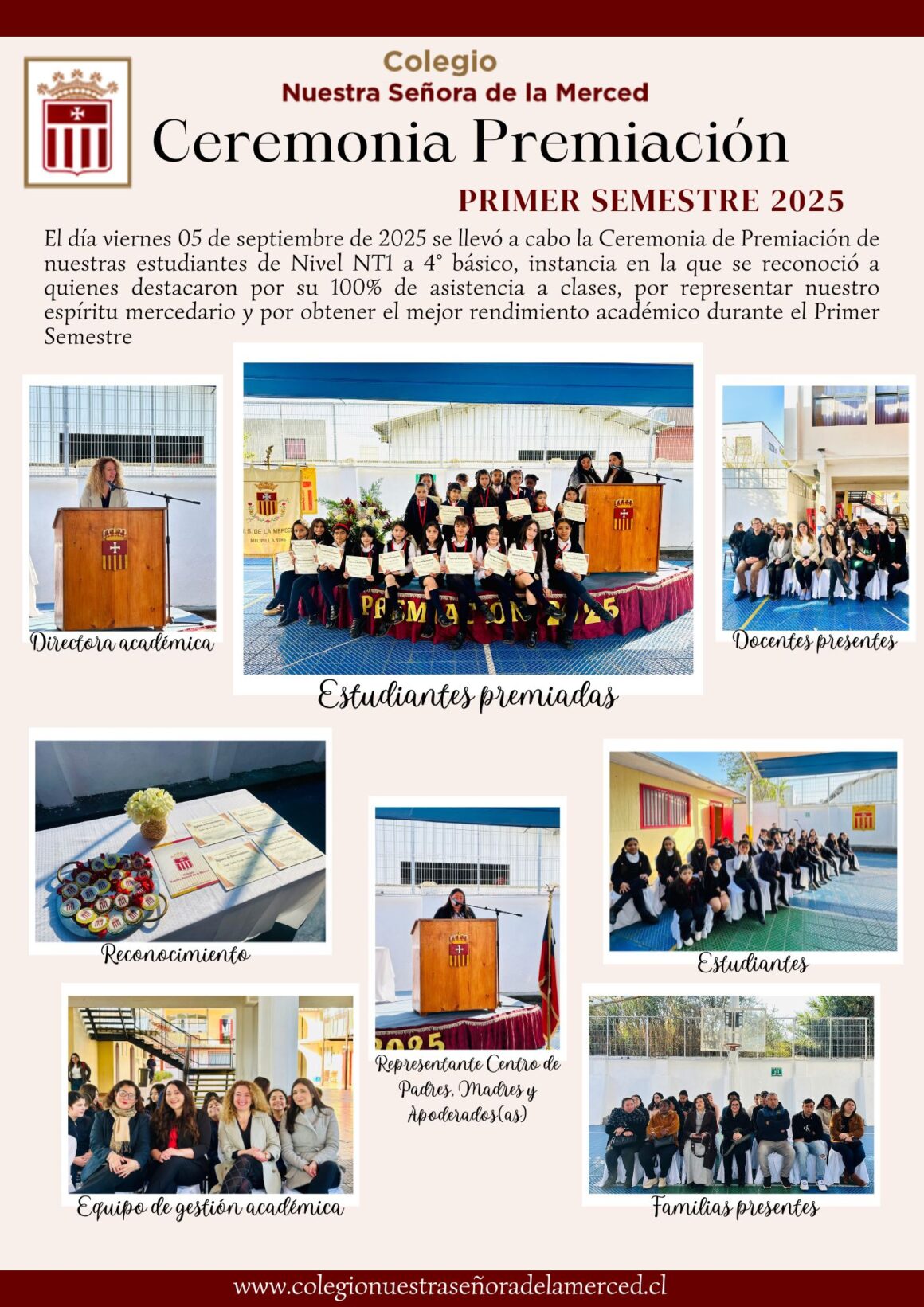 Ceremonia de Premiación 1° Grupo