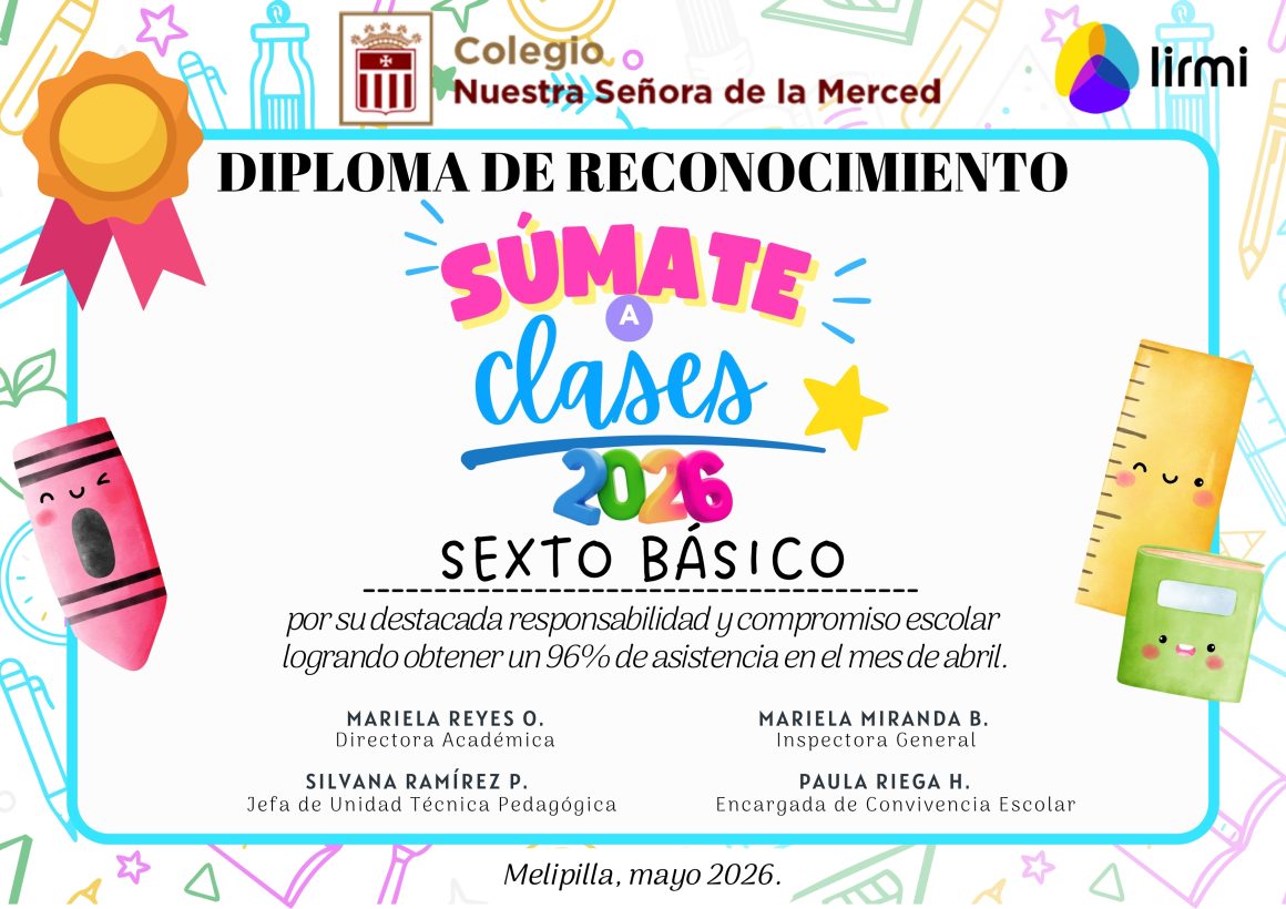 Diploma Campaña Súmate a Clases