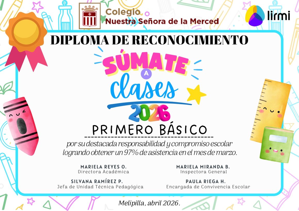 Diploma Primero Básico – Abril 2026